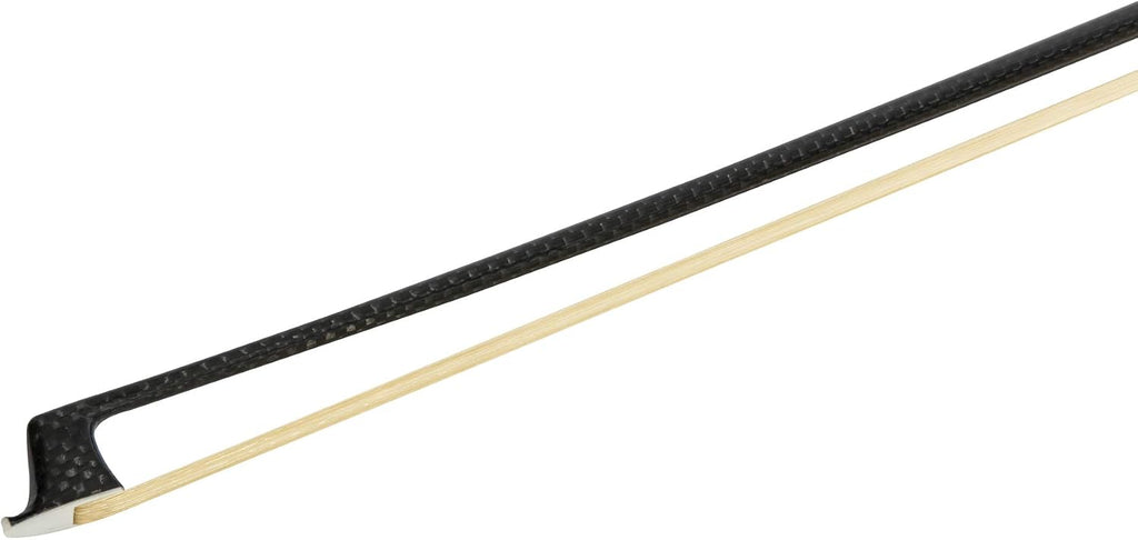 MI&VI NB-775 Professional Carbon Fiber Weave Violin Bow (Full Size 4/4) with Bow Case Included |Silver Winding Mount |Well Balanced |Perfect Weight | Mongolian Horse Hair - MIVI Music