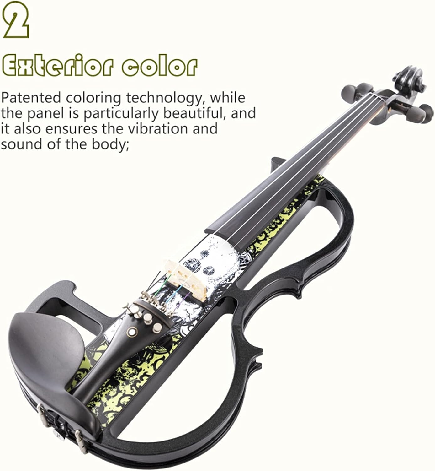 Cello Kit 4/4 Size String with Fiber Rectangular String Bow Electronic Violin Violin