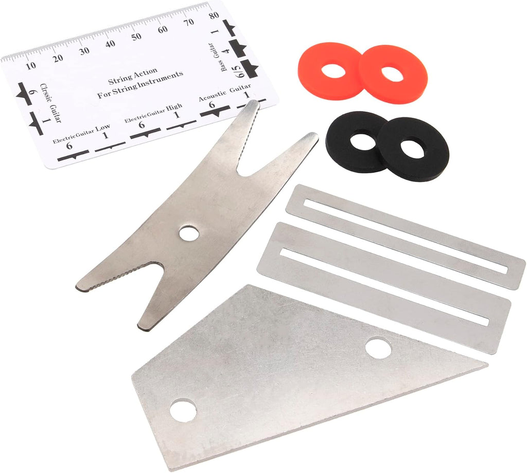 20Pcs Yootones Guitar Tool Kit Repairing Maintenance Tools with String Organizer Guitar Winder String Cutter String Action Ruler Gauge