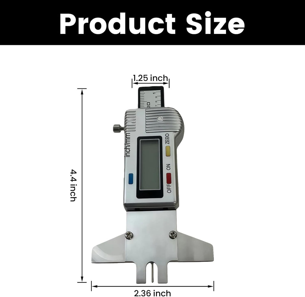 Digital Display String Height Gauge, Metal Guitar String Action Measuring Tool, Precision Maintenance Accessory for Guitar and String Instruments