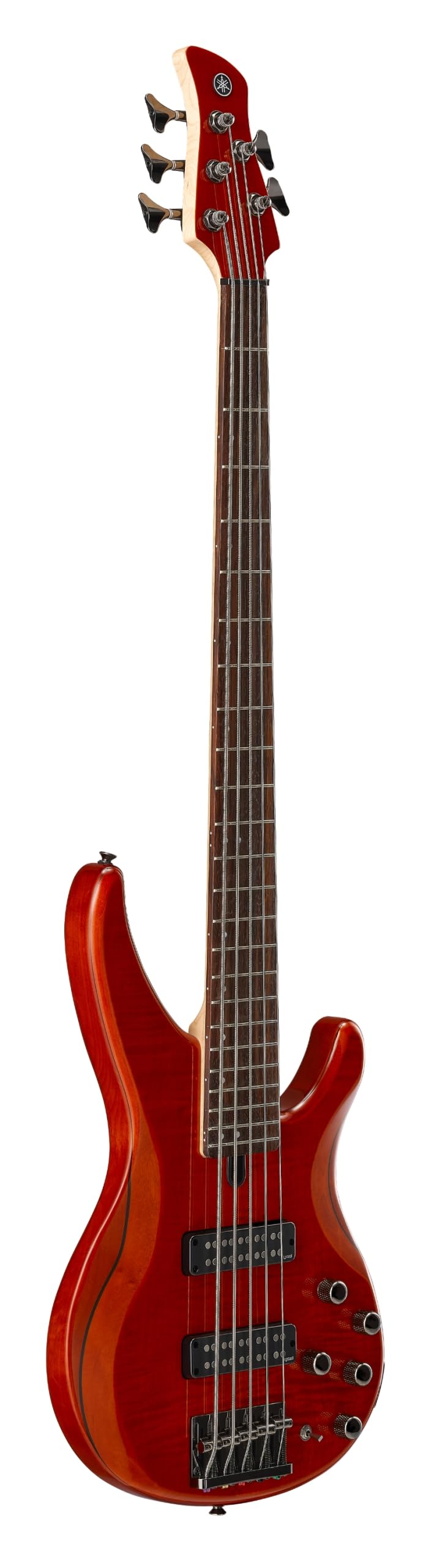 Yamaha TRBX604 4-String Flamed Maple Bass Guitar, Indigo Blue