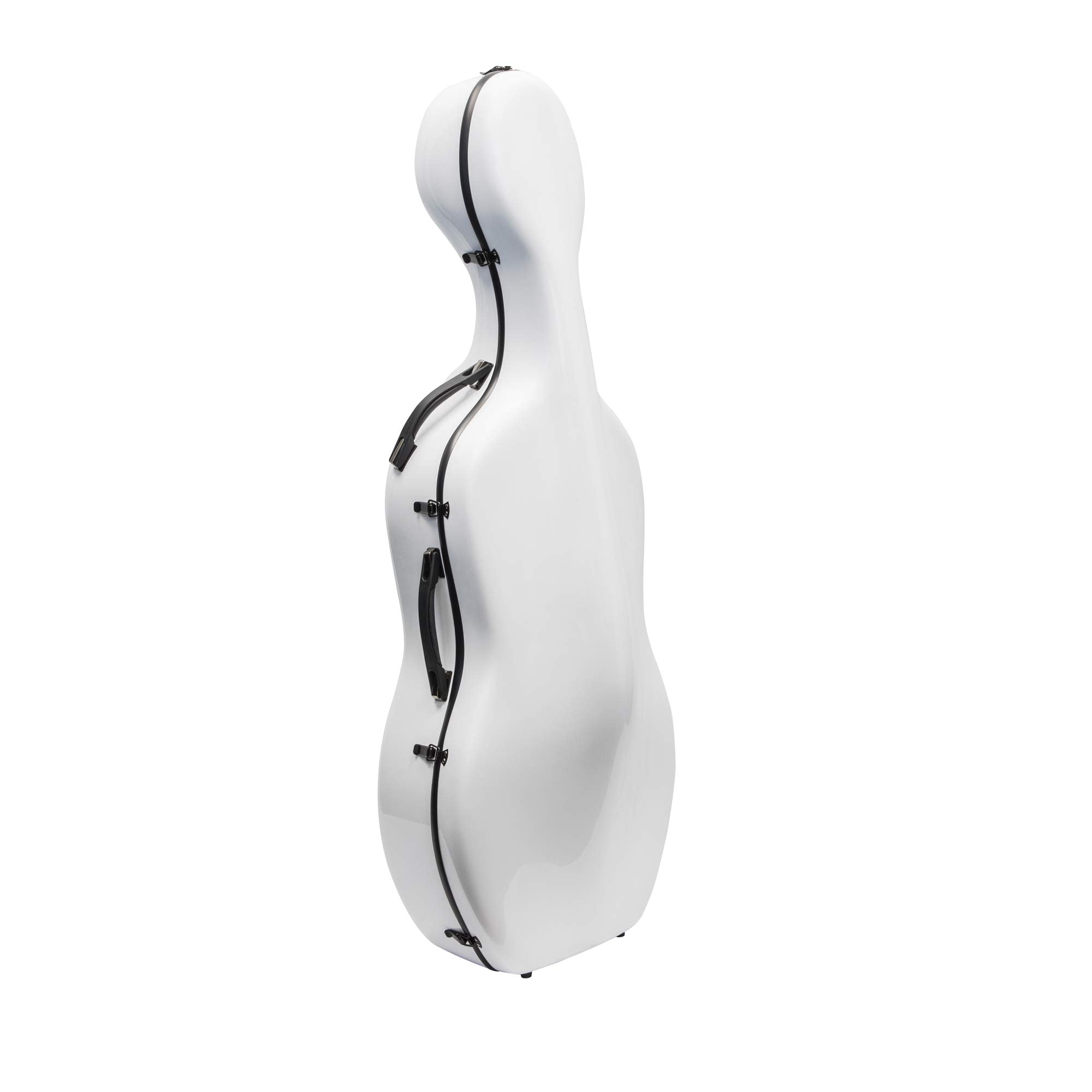 MI&VI CC-9001 Pure 100% Carbon Fiber Cello Case (Full Size) 4/4 with Wheels | Carry Straps | 8lb Lightweight | Tough Shell (3K Blue)