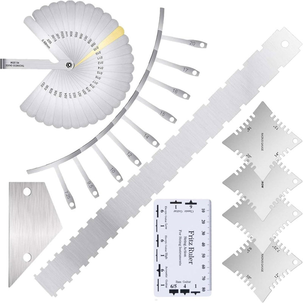 Guitar String Action Gauge Ruler Guitars String Height Gauges Setups Gauge Luthier Guitar Measuring Tool