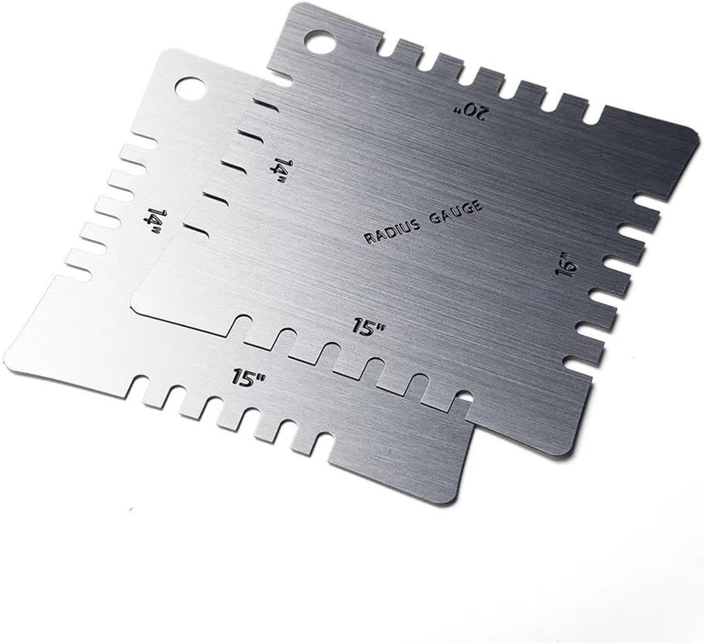 Guitar Making Tools Guitar String Action Stainless Steel Ruler Gauge Repairing Tool For Guitar Ukulele Bass PVC Gauge Neck Ruler