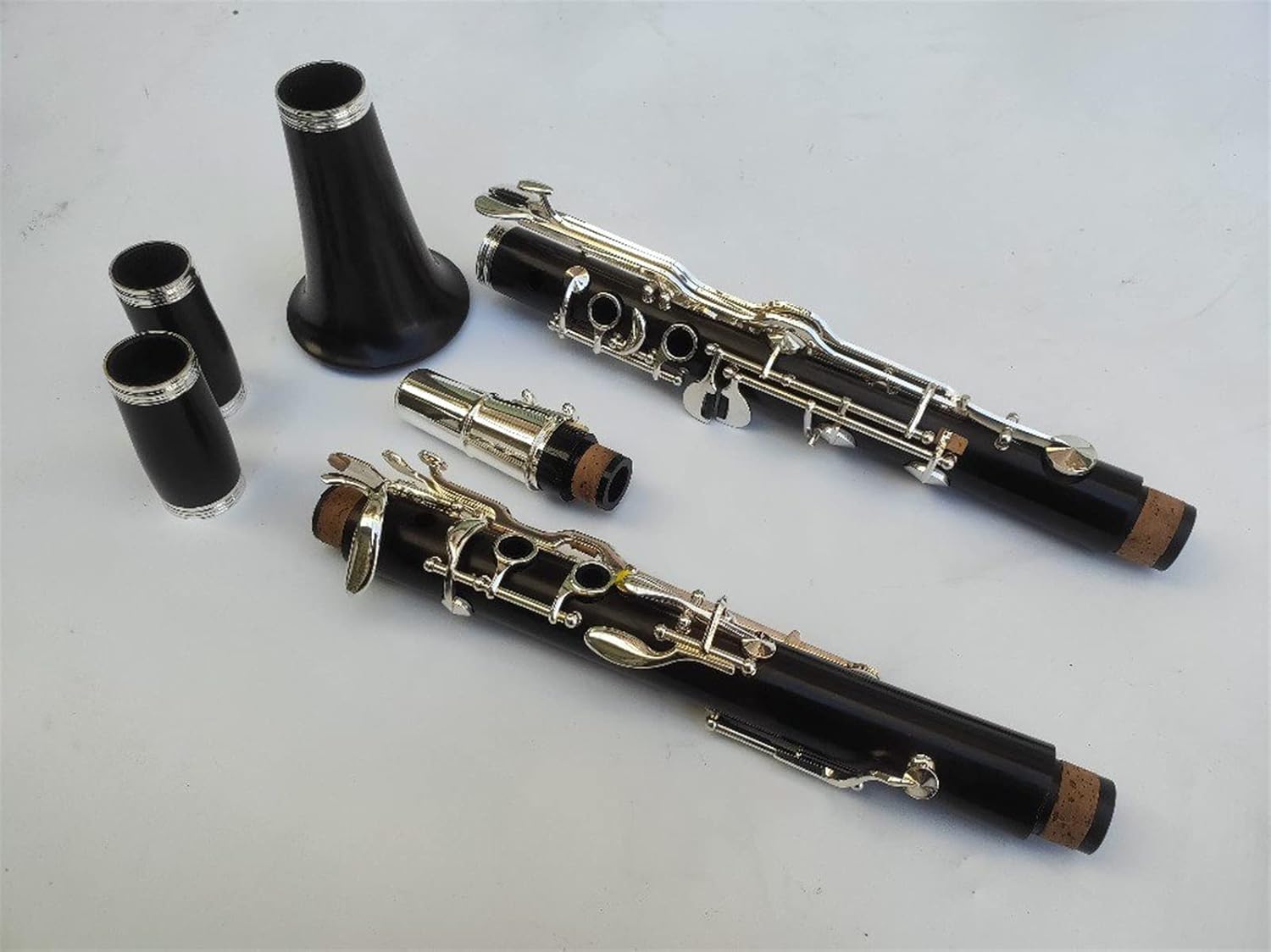 18 Key Clarinet G Tune Ebony Clarinet Silver Plated Keys Professional Musical Instrument with Case Professional Clarinet