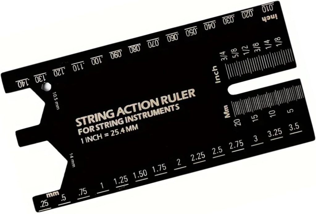 String Action Ruler Gauge Fret Leveling Guide Guitar String Measuring Tool Height Gauge Guitar Set Up Ruler Accessory