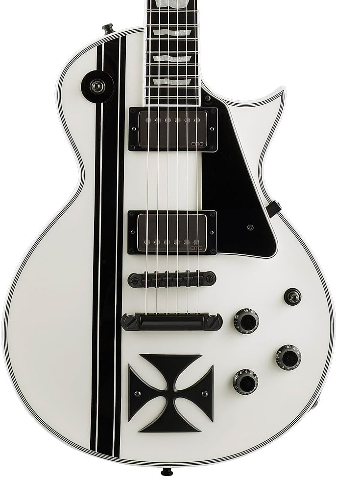 ESP Iron Cross Snow White James Hetfield Signature Guitar