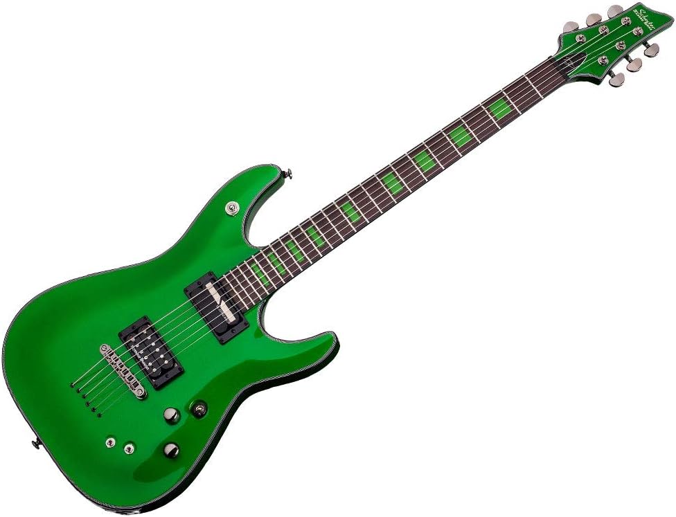 Schecter Kenny Hickey C-1 EX S Baritone Electric Guitar - Steele Green