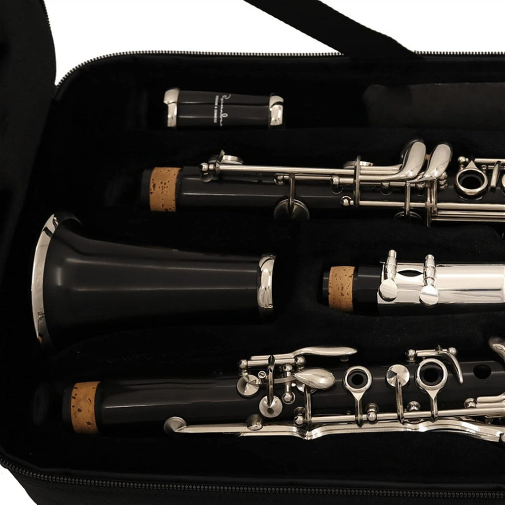 TSTS New Professional 17 Keys Clarinet Bakelite Body Nickel Plating Keys with Case Clarinet for Beginner