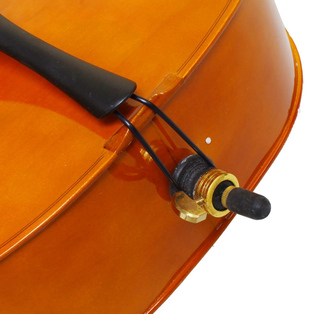 Vasitelan Full-Size Cello, Beginner Cello 4/4, Acoustic Cello Kit with Portable Bag, Bow, Bridge, Rosin, String Musical Instruments (Black)