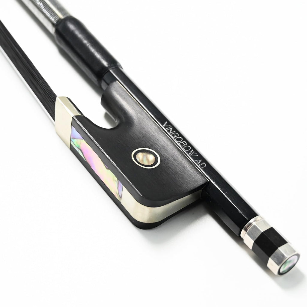 4/4 Size Black Horsehair Carbon Fiber Cello Bow