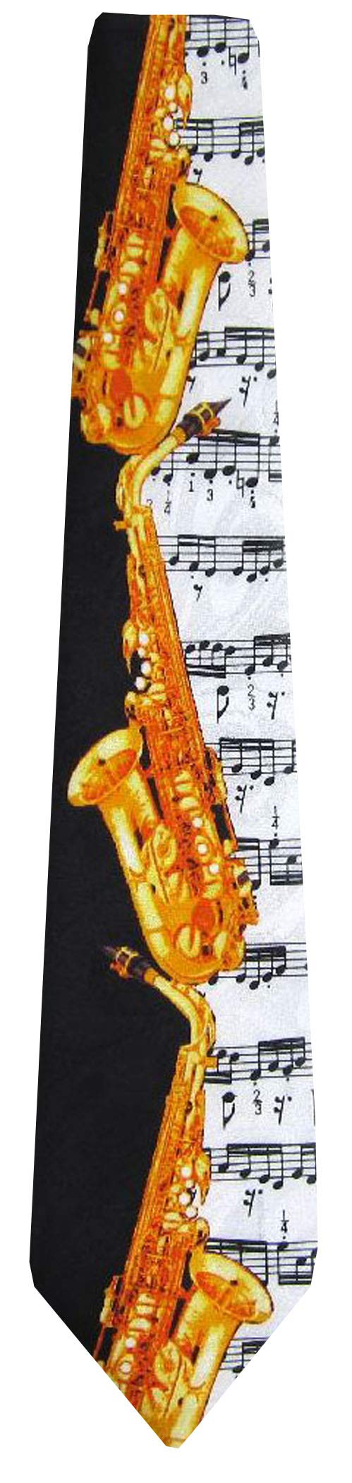 BUYYOURTIES Mens Musical Wind Instrument Neck Tie