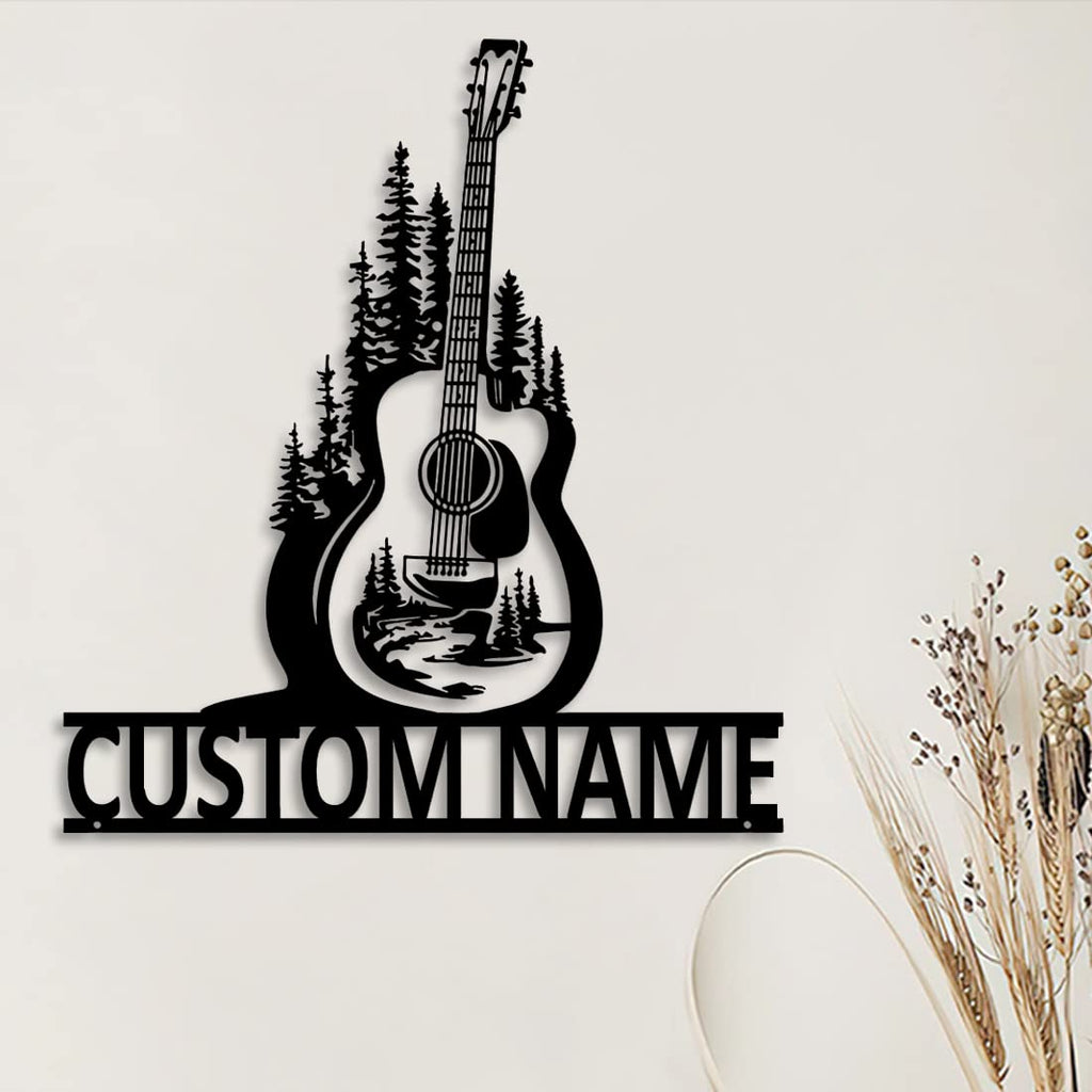 Personalzied Guitarist Name Wall Sign LED Lights Custom Cello Wall Art Music Neon Sign Electric Guitar Night Light Rock DJ LED Lamp Music Studio Plaque Musical Shed Name Plaque for Teacher