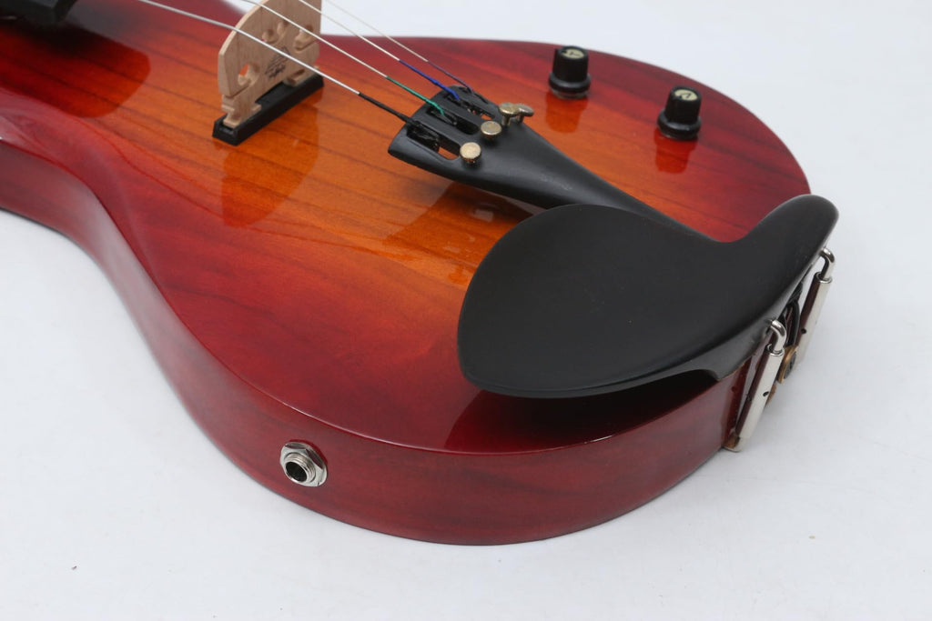 Vetimobato 16 Inch Electric Viola Set Full Size 5-String Solid Wood Practice Viola Kit with Ebony Fingerboard Include Hard Case Brazilwood Bow AUX Cable for Beginners & Adults (5 String Viola Bown)