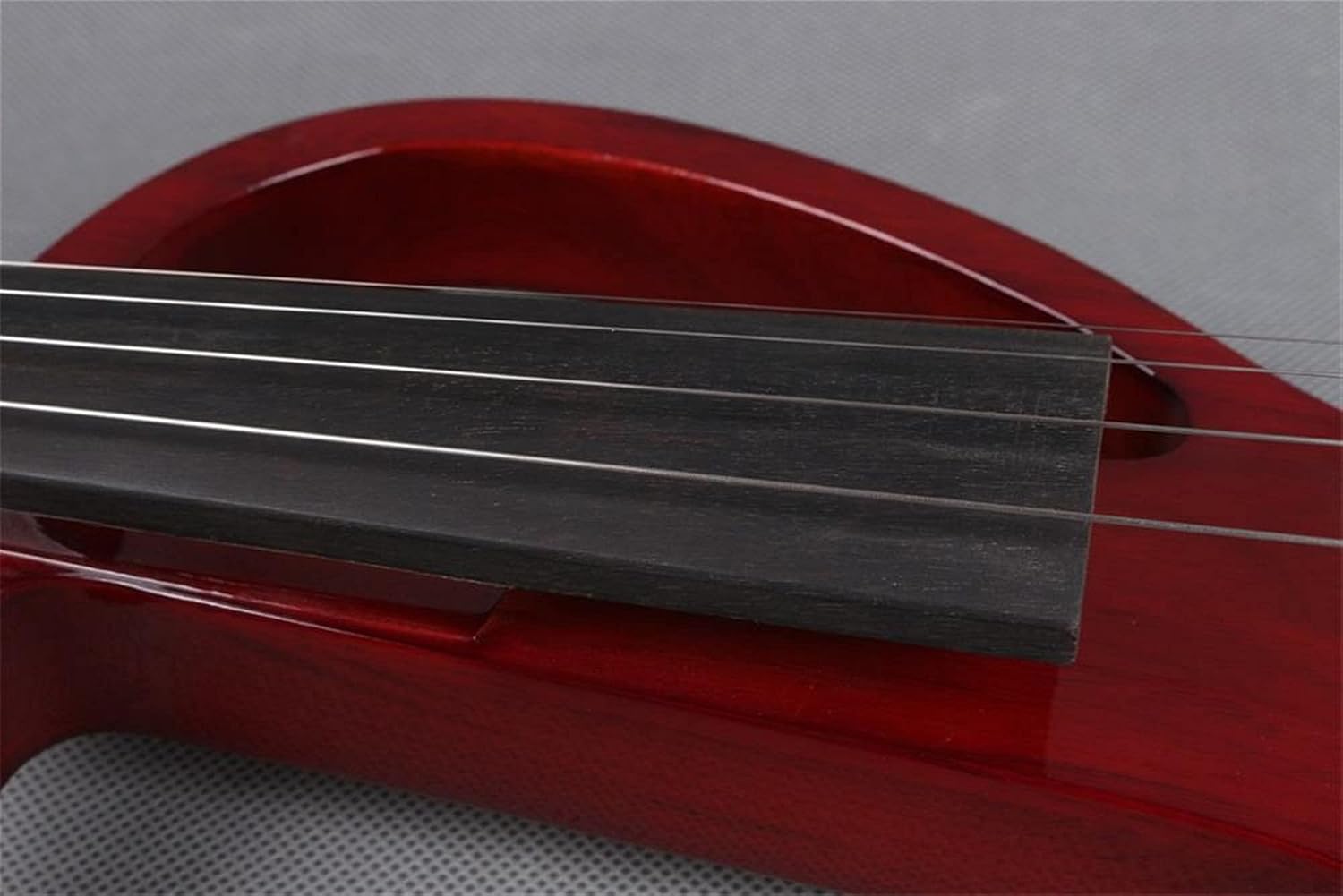 Cello Kit Violin Red 4/4 Electric Silent Violin Hand-Made Case+Bow