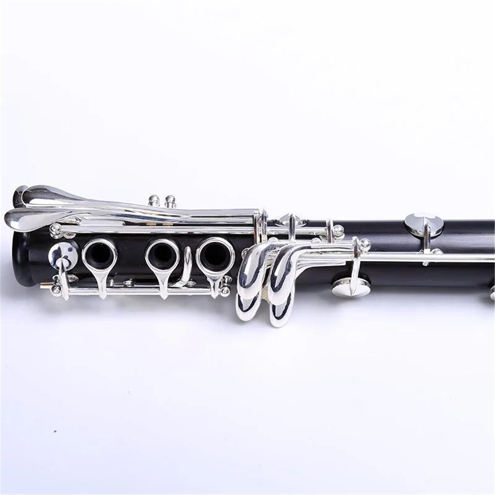 Clarinet Musical Instruments Professional Ebony Clarinet Bb 17/18 Key Silver Plated Ebony Solid Wood(17Key)