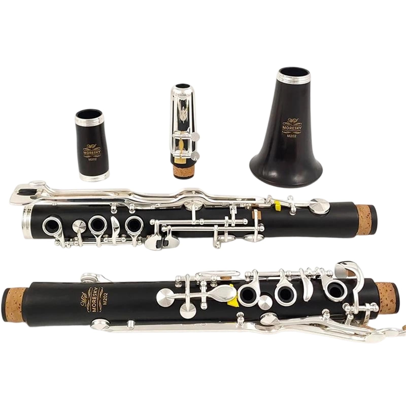 Clarinet Musical Instruments MORESKY G Tone Clarinet Ebony Silver Plated 20 Keys(M202)