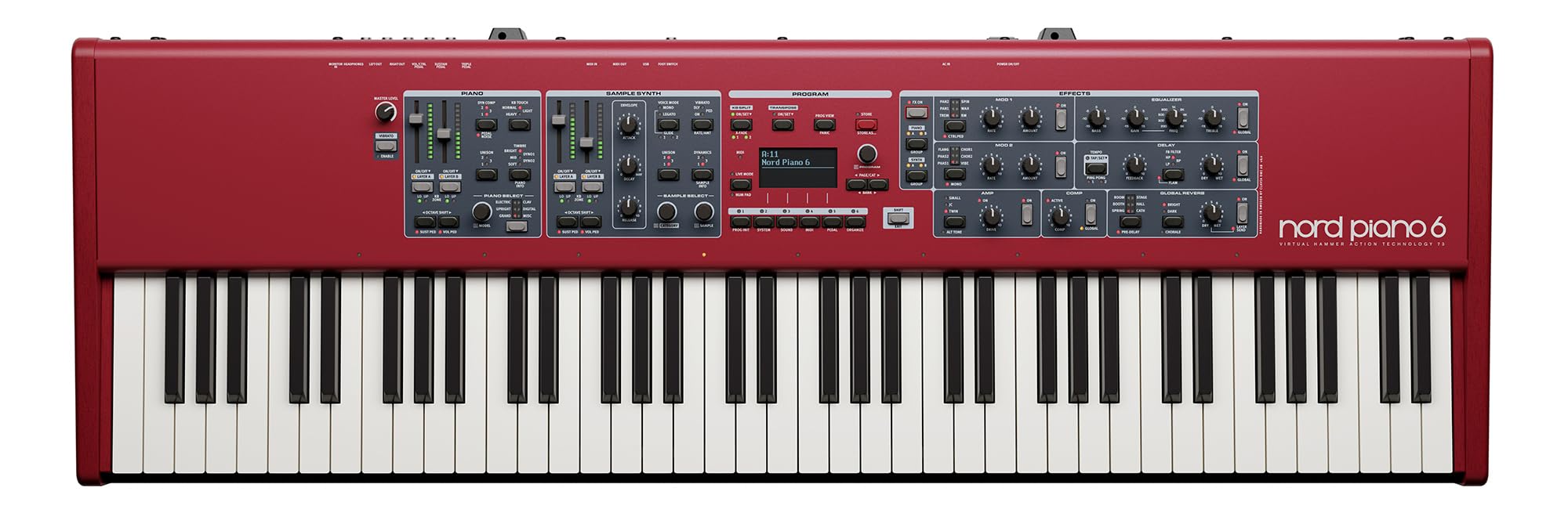 Nord Stage 4 88-Key Digital Piano Bundle with Adjustable Stand, Bench, Sustain Pedal, Headphones, Instrument Cable, and Austin Bazaar Polishing Cloth