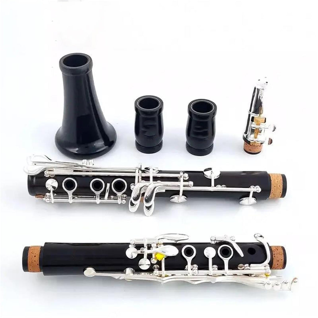 Clarinet Musical Instruments Ebony Clarinet A 17 Key Silver Plated Copper Clarinet(A)