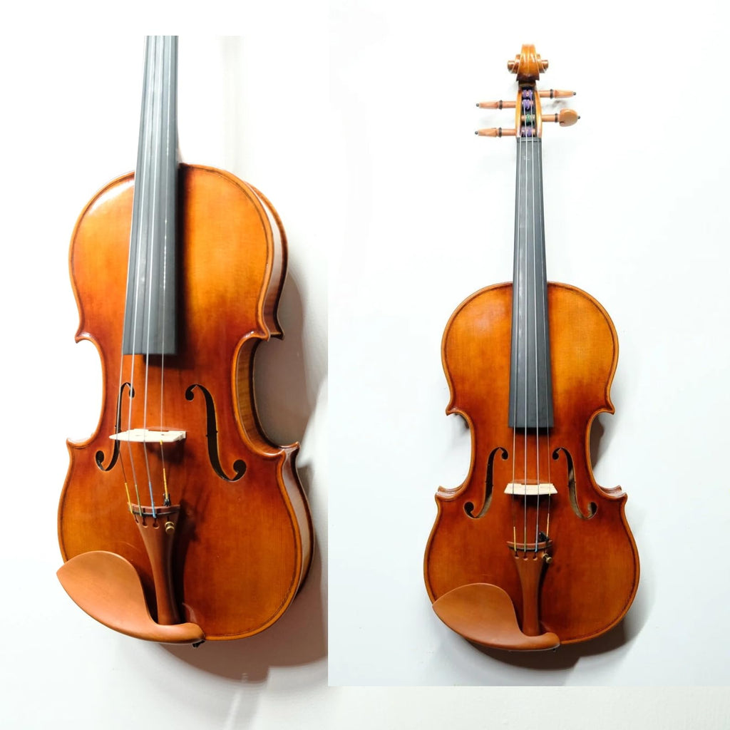 Master 4/4 Full-Size Violin | Hand-Varnished with 20+ Year Aged Italian Spruce & Bosnian Maple | Professional Orchestra Instrument for Professional soloists and session players (VIO1328)