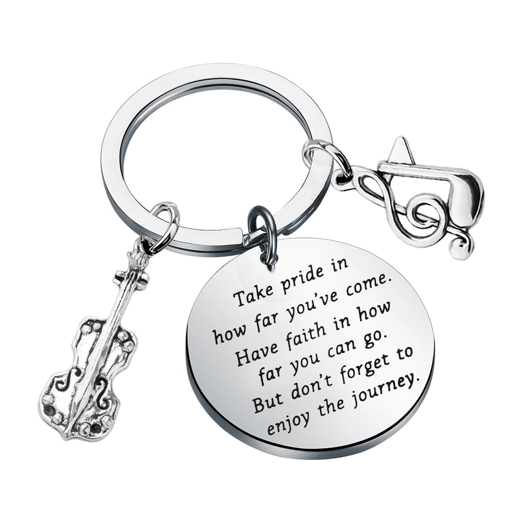 FUSTMW Cello Charm Keychain Cello Music Gift Cello Gifts for Cello Players Keychain Cello Teacher Gifts Cellist Gifts