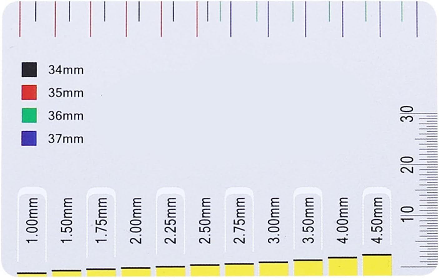 Guitar String Action Gauge Ruler Guitar String Height Gauge Bass Setups Gauge Luthier Repair Tool Guitar Measuring Tool