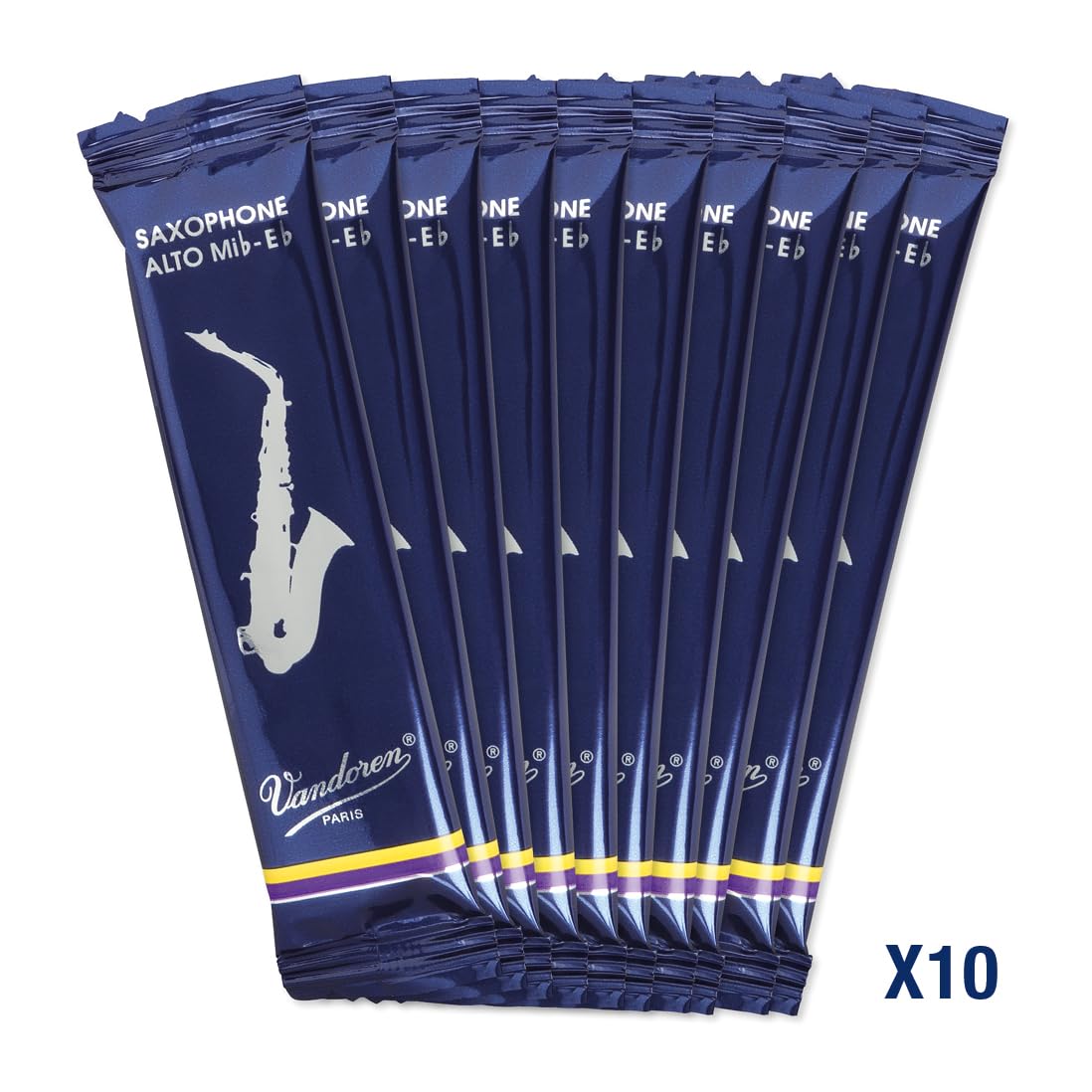 Vandoren SR2125 Alto Sax Traditional Reeds Strength 2.5; Box of 10