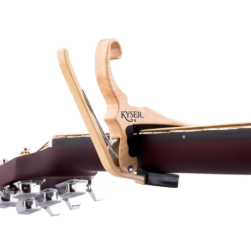 Kyser Quick-Change Guitar Capo for 6-string acoustic guitars, Black, KG6BA