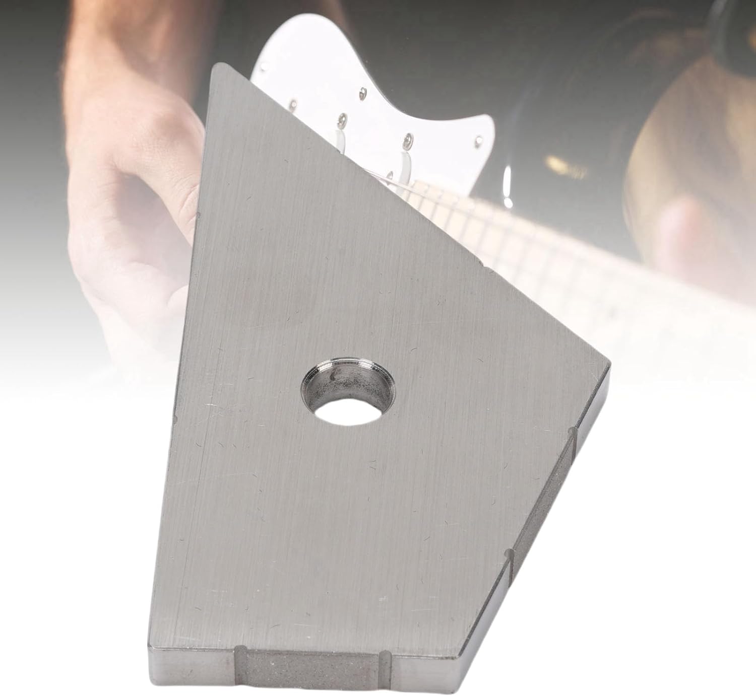 Guitar String Action Gauge, 4 in 1 Stainless Steel Fret Leveling Tool, Luthier Tool with 20 Degree Angle for String Height, Nut Saddle, Pickup Leveling & Buzzing Fret Catcher