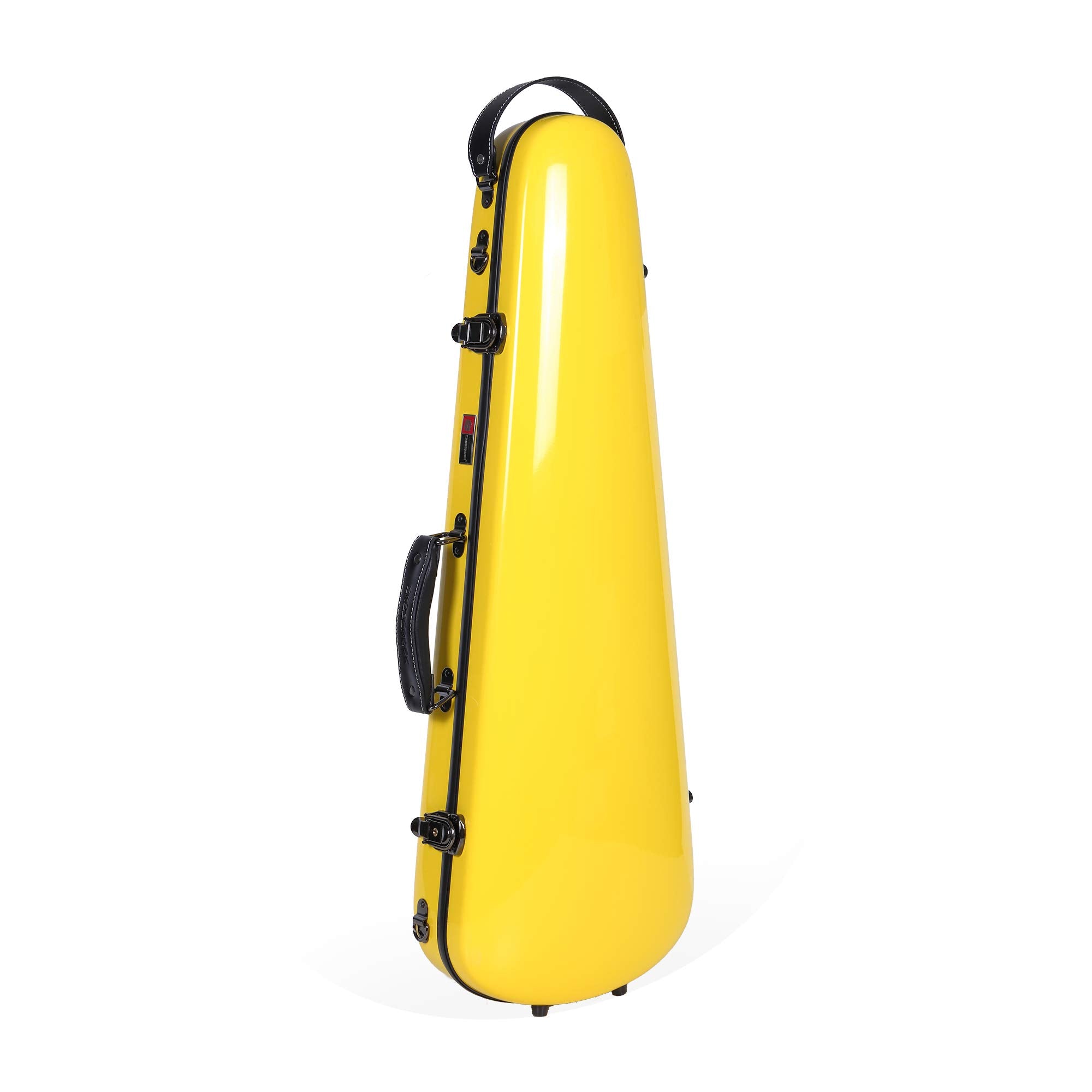 Crossrock Fiberglass Violin Case for 4/4 Full Size – Glossy Mint Blue Contoured Shell, Velvet Suspension Interior, Backpack Straps – Lightweight & Stylish (CRF1020VMB)