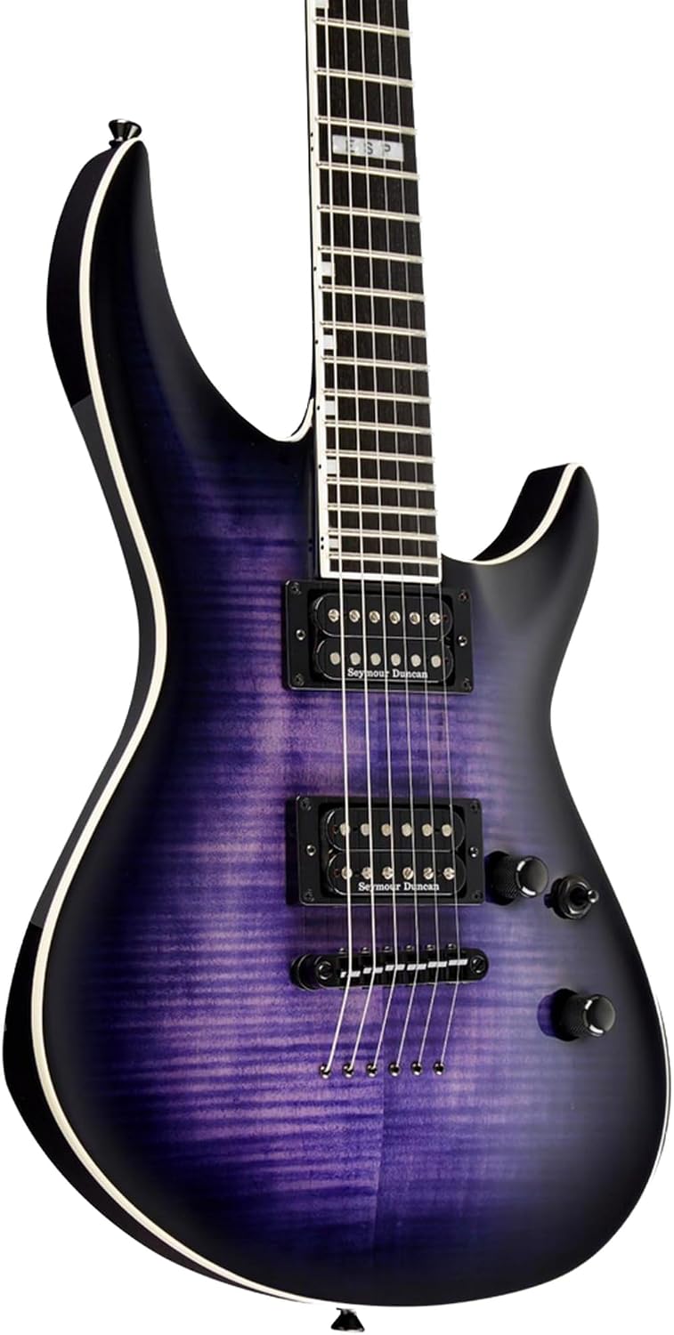 ESP E-II Horizon-III Electric Guitar with Case, Reindeer Blue