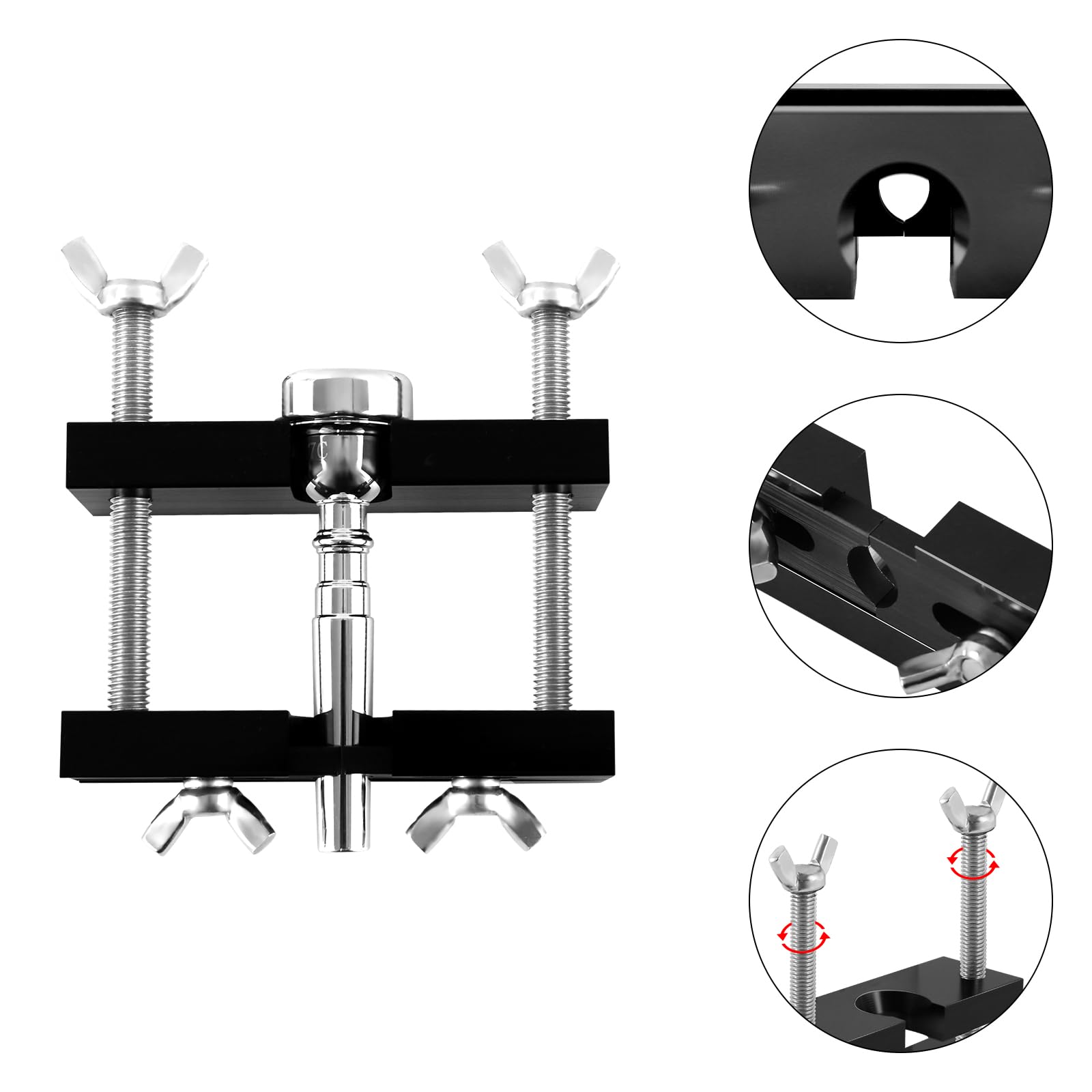 EASTROCK Trumpet Mouthpiece Puller Tool Mouthpiece Remover for Brass-Wind Instrument Black