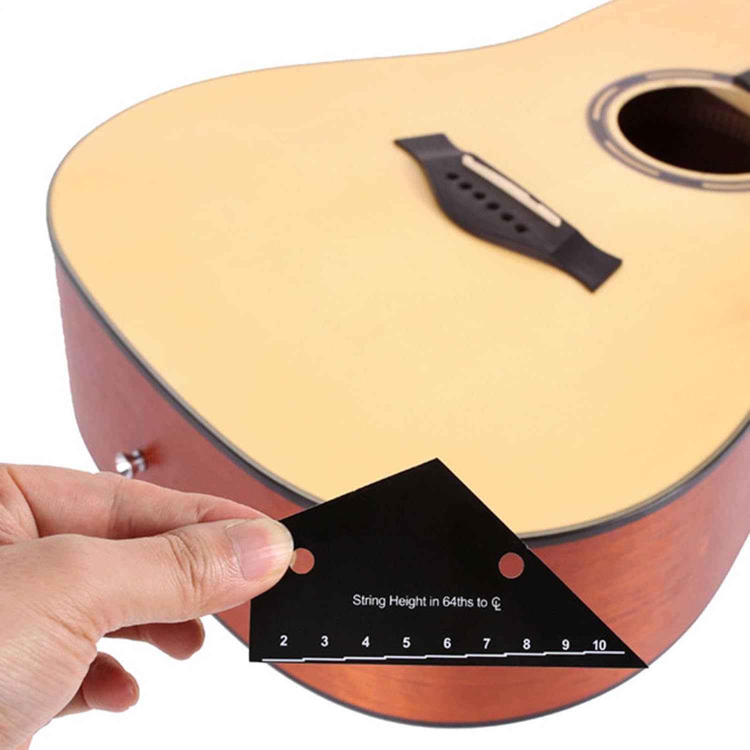 String Action Ruler Precision Luthier Tools | String Action Gauge Guitar Tools for Setup for Acoustic Electric Violin Instrument Repair Maintenance Fret Leveling