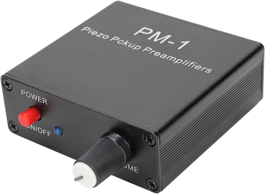 Piezo Pickup Preamp Amplifier for Guitar Cello Violin Ukulele Mandolin with Type C Charging Cable 10 Hours Battery Life