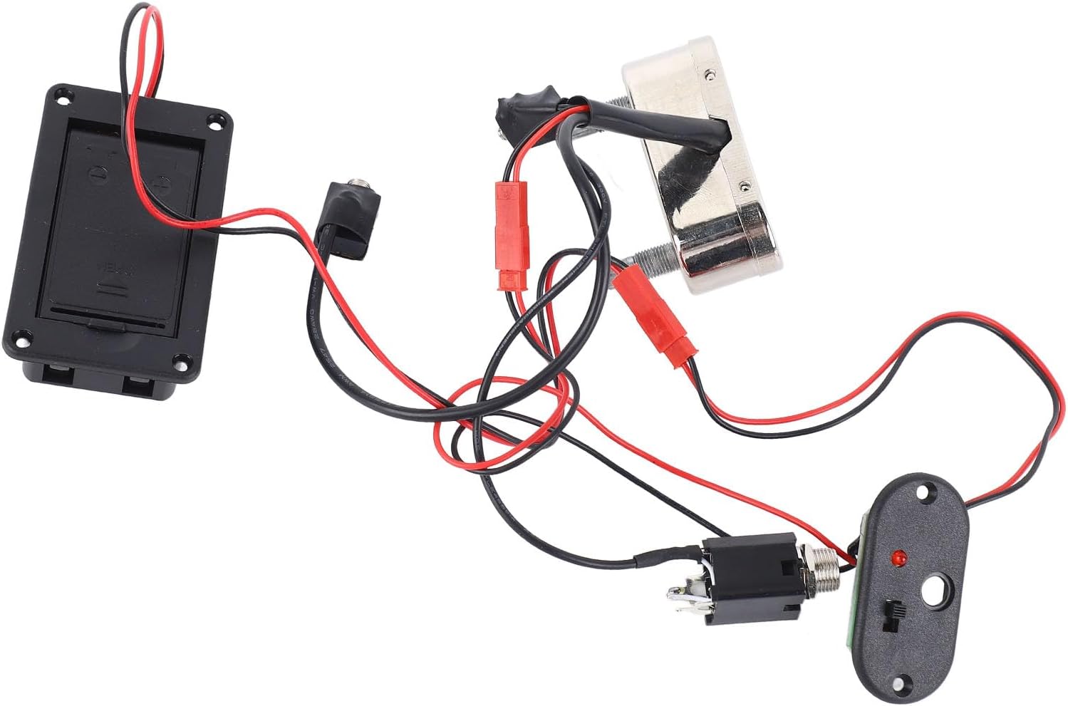 Cello Pickup with EQ Preamplifier, Metal Plastic Electronic Cello Pickup for 4/4 3/ Electric, High Sensitivity Low Noise, Easy Install for Practice Recording Stage Use