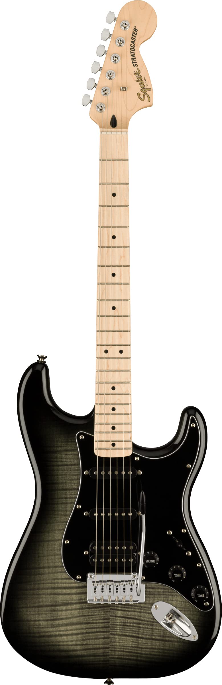 Fender Squier Affinity Stratocaster FMT HSS - Sienna Sunburst Bundle with Frontman 10G Amplifier, Gig Bag, Tuner, Instrument Cable, Strap, Picks, and Austin Bazaar Instructional DVD