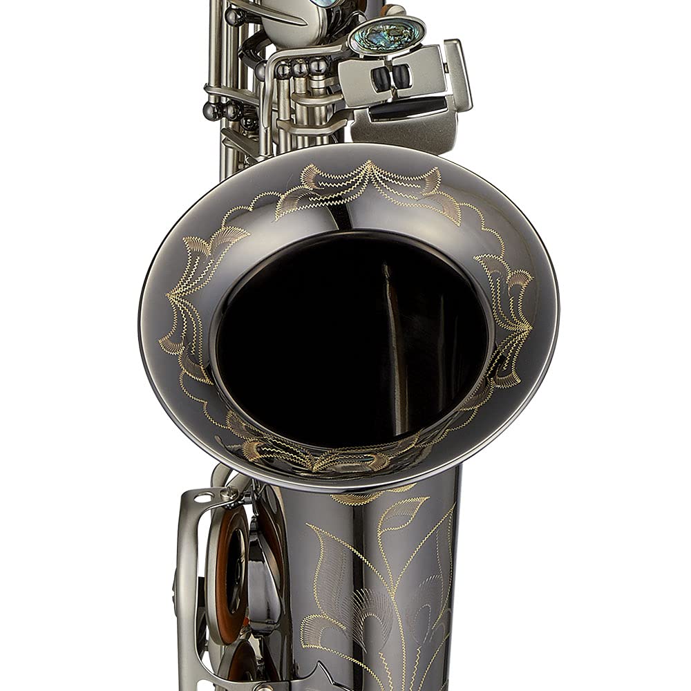 Antigua Winds PowerBell Professional Eb Alto Saxophone (Yellow brass/classic nickel plated/enlarged bell/new neck design/ergonomic design/hand engraving/ABS case)/WRAS4248CN