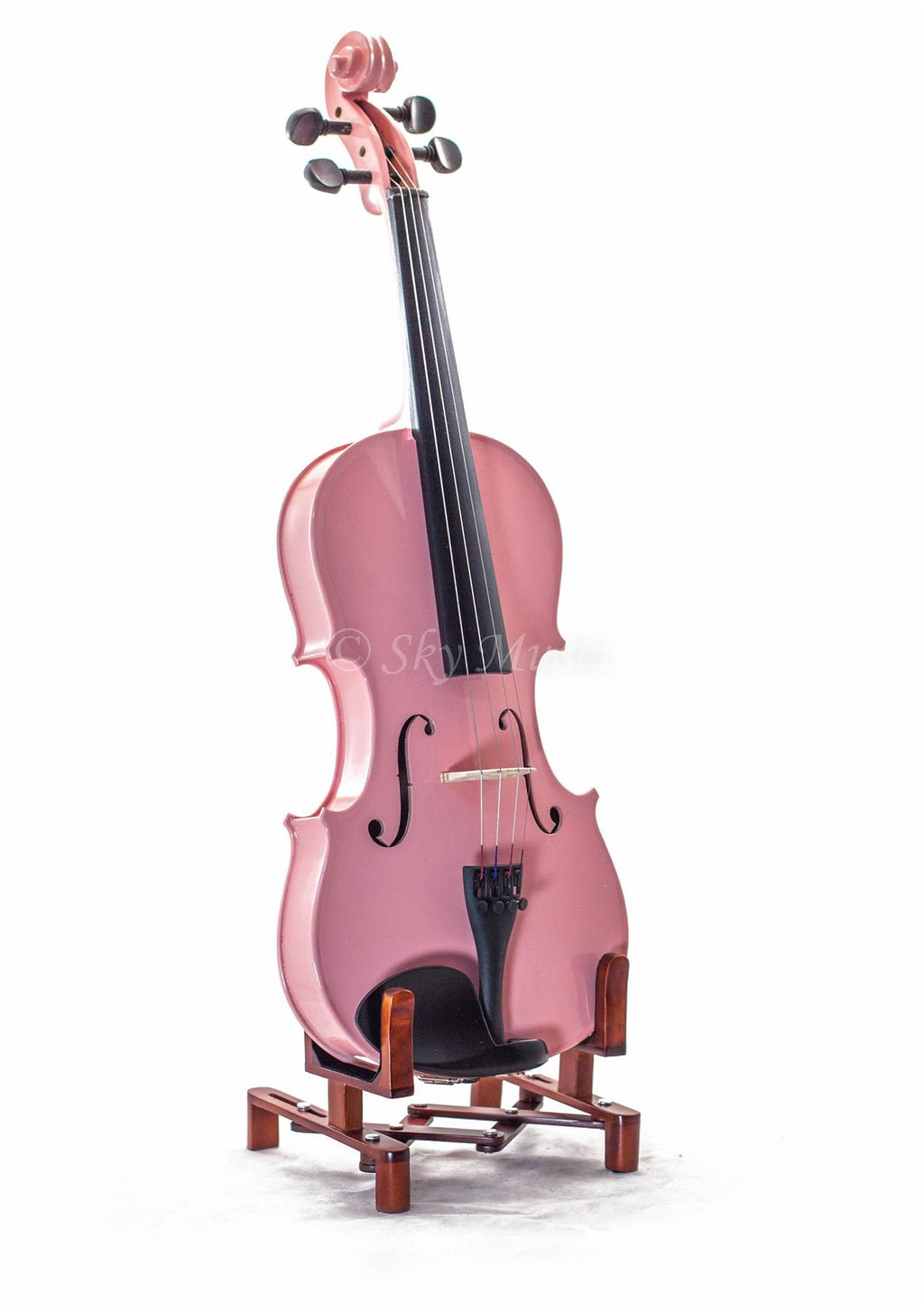 SKY 1/16 Size SKYVN201 Solid Maple Wood Violin with Lightweight Case, Brazilwood Bow, String, Rosin and Mute