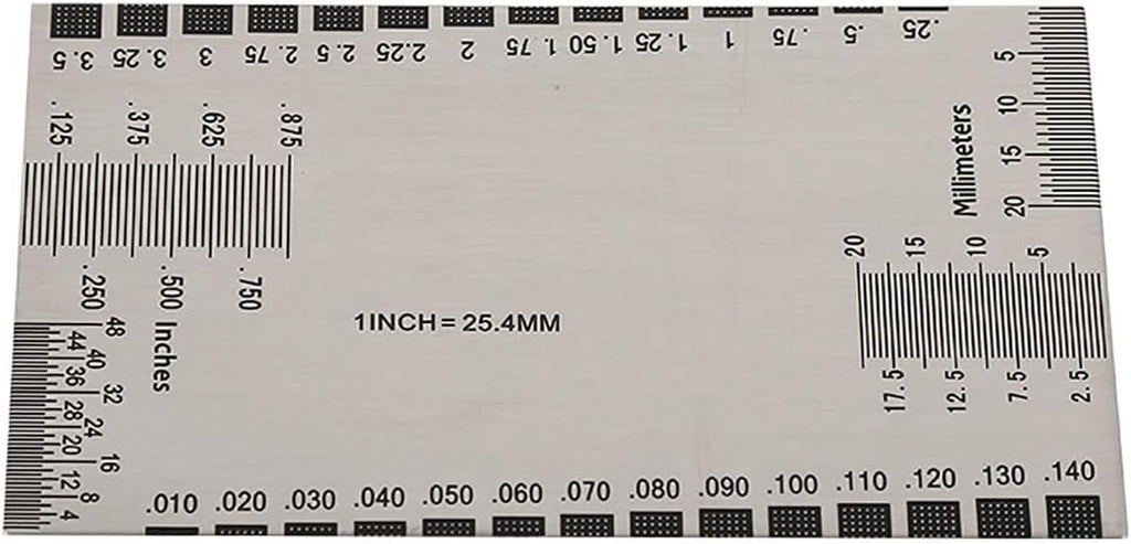 Guitar Neck Ruler for checking fretboard straightness and a String Action Height Gauge for setup adjustments, a dual scale Luthier Guitar Measurement Tool