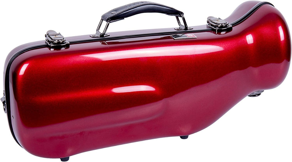 Crossrock Fiberglass Case fits for Trumpet with removable shoulder straps-Black(CRF1020TRBK)