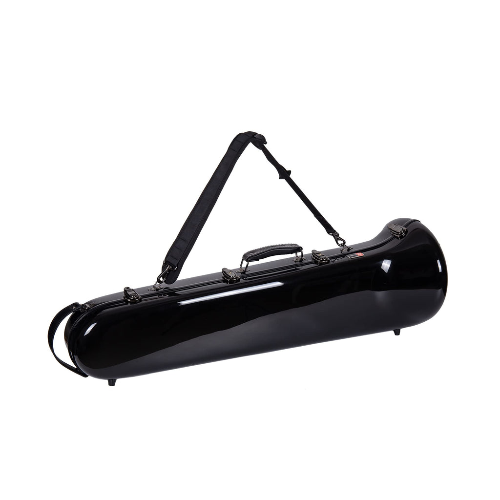 Crossrock CRF1000TBBK F-Trigger or Straight Trombone Case- Fiberglass- Backpackable-Black
