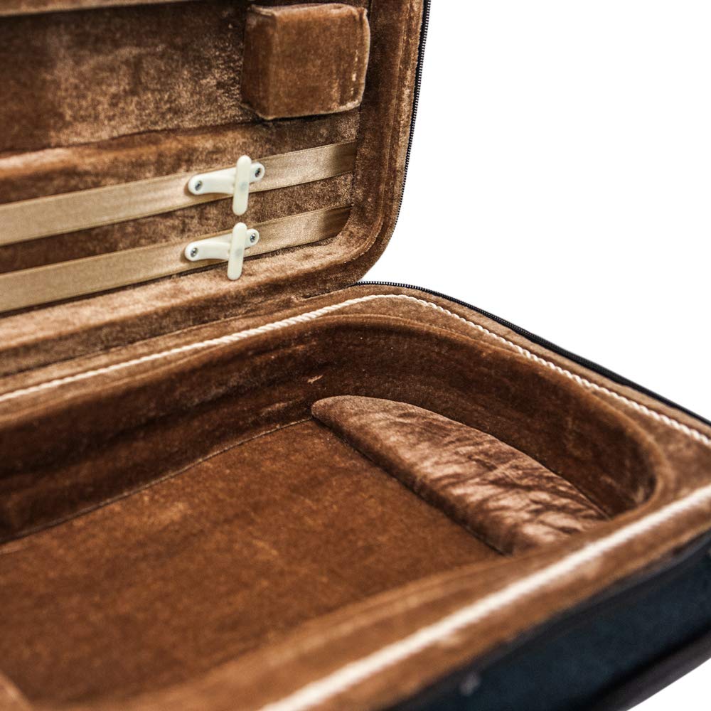 SKY Violin Triangle Case Lightweight 3/4 Size Black Color