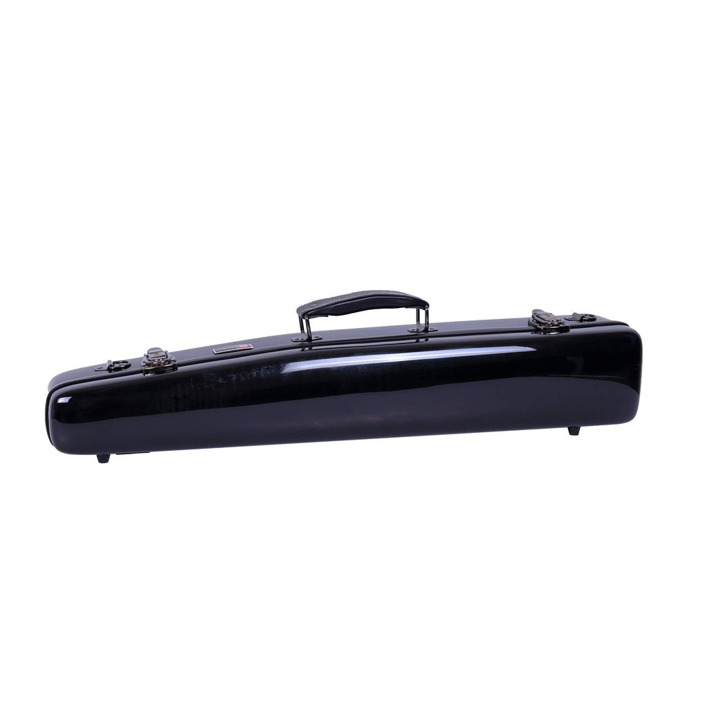 Crossrock Fiberglass Straight Soprano Saxophone Case | Wine Red Gloss Finish, Padded Interior, Backpack Straps – Lightweight Hardshell for Travel & Protection (CRF1000SSRD)