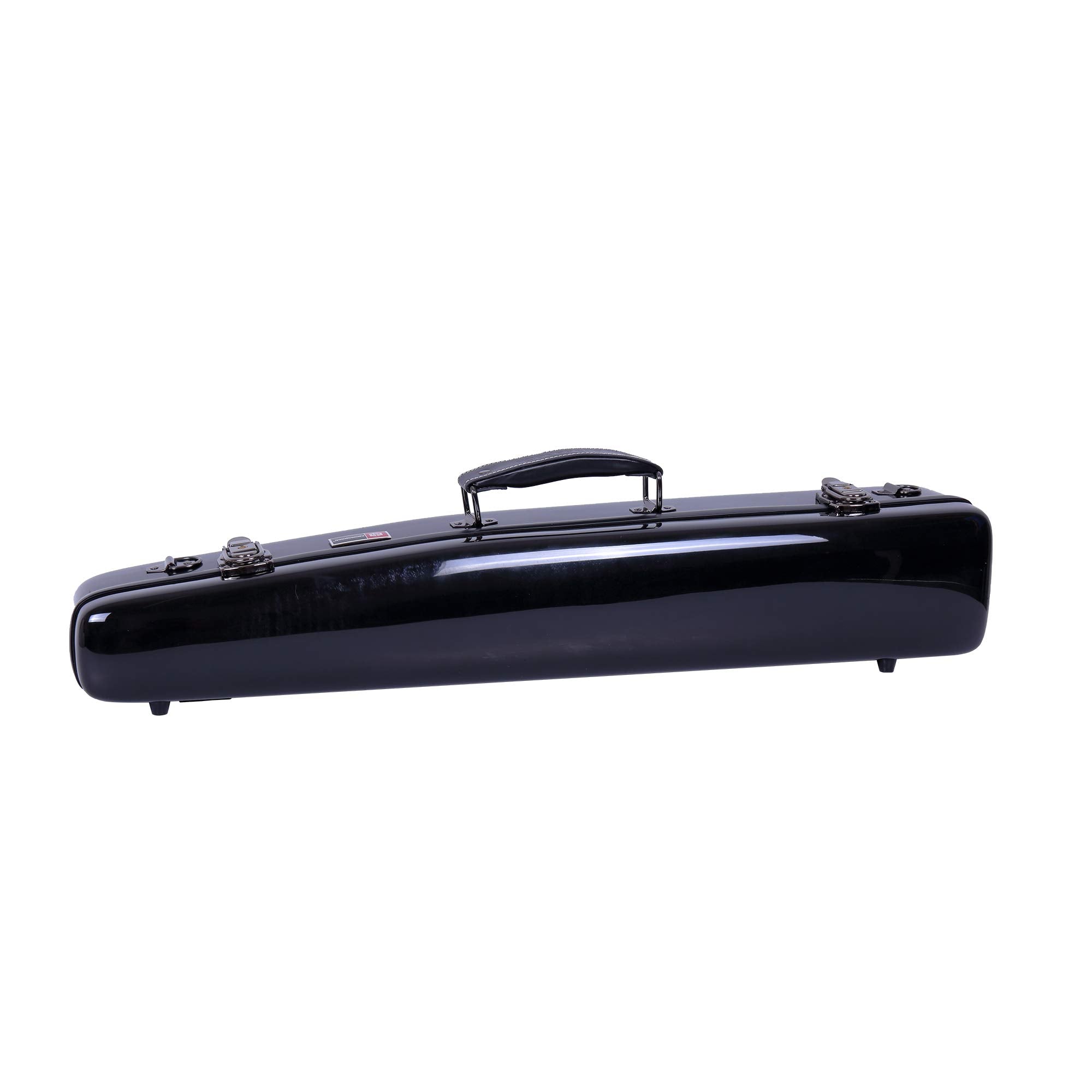 Crossrock Fiberglass Straight Soprano Saxophone Case | Wine Red Gloss Finish, Padded Interior, Backpack Straps – Lightweight Hardshell for Travel & Protection (CRF1000SSRD)