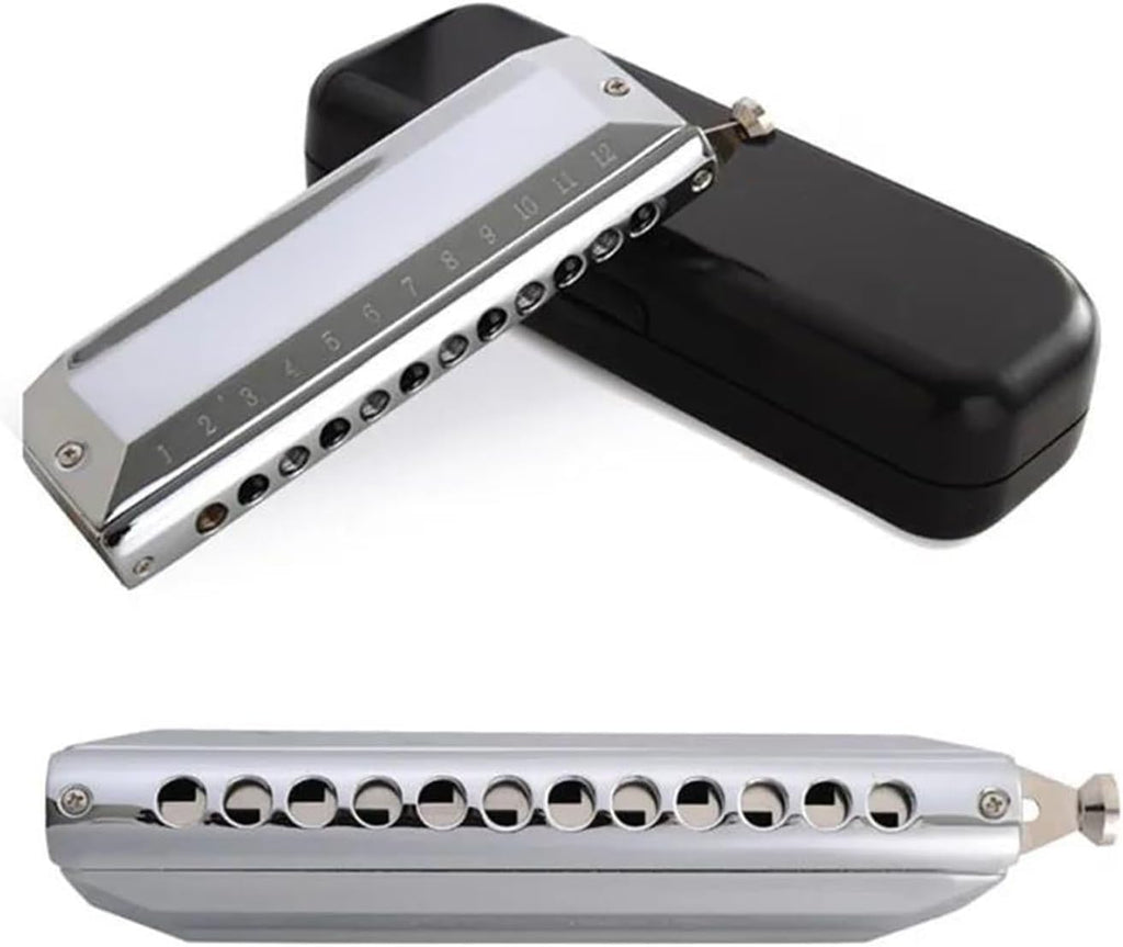 Chromatic Harmonica 12 Holes/48 Tones Professional Wind Musical Instrument Adult Student Mouth Organ Harmonica Professional
