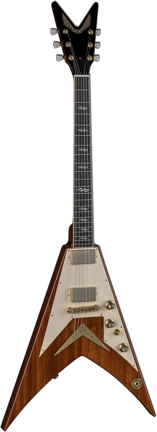 USA Vengeance Mahogany Gloss Natural Pickguard by Dean Guitars