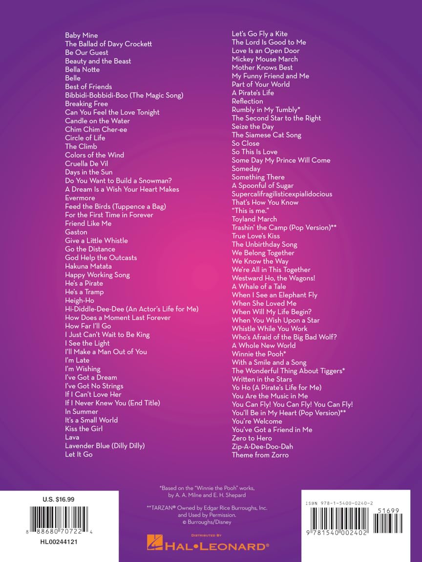 101 Disney Songs for Violin | Easy to Intermediate Sheet Music and Songbook for Kids and Adults | Disney Movie Soundtracks and Classics for Solo |Fun Music Book for Learning Practice and Performance