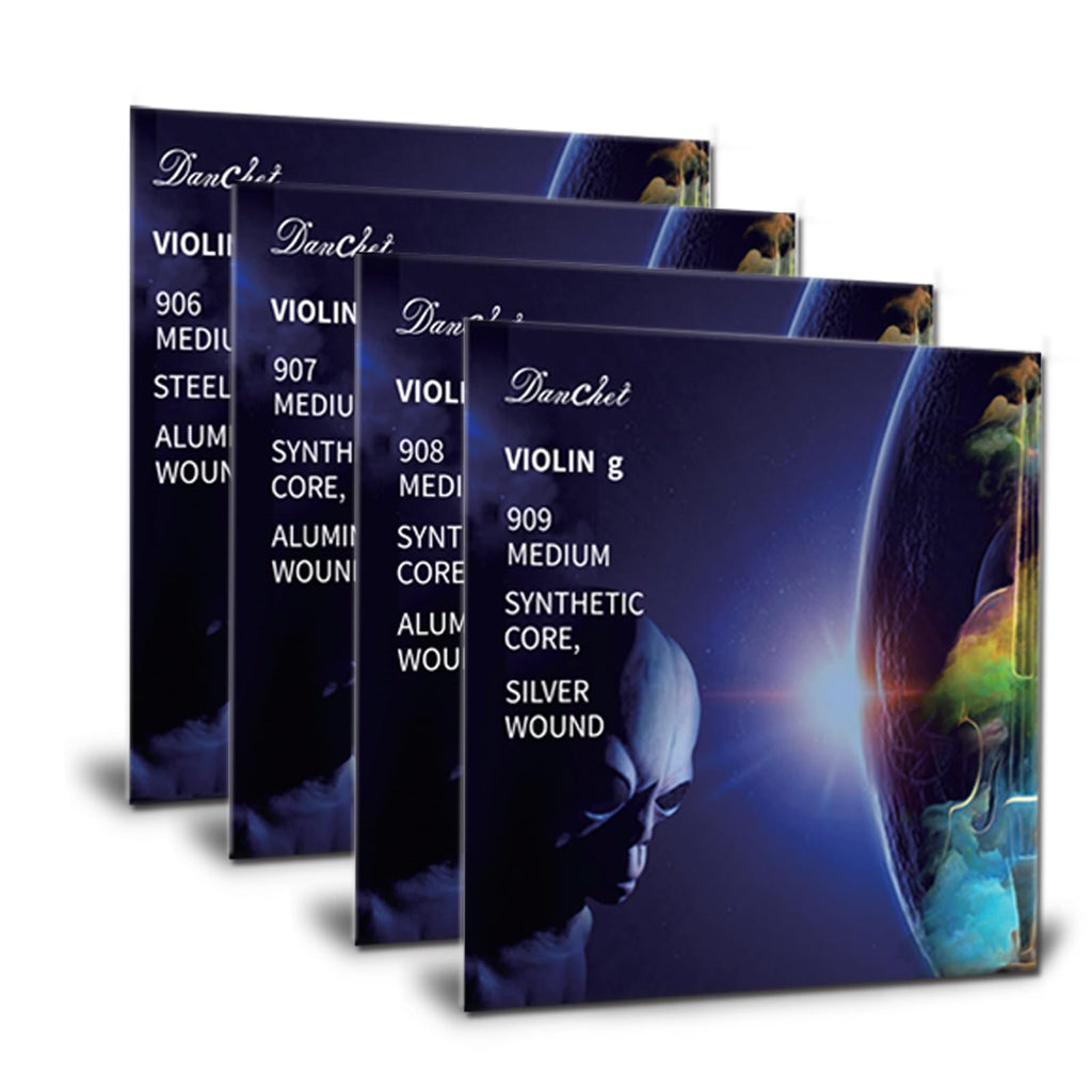 Violin Strings 4/4 Full Set Professional Performance Grade, Ball End, Nylon Wound 901B (Includes E, A, D, G Strings)…