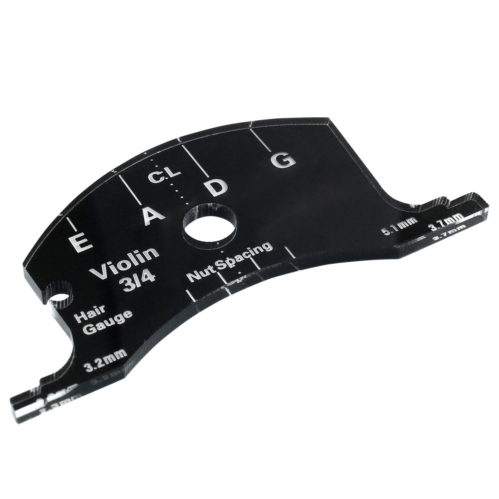 Piutouyar Black 4/4 Violin Bridges Fingerboard Repair Reference Tool | Violins Making Template Tool, Violins Replacement Part