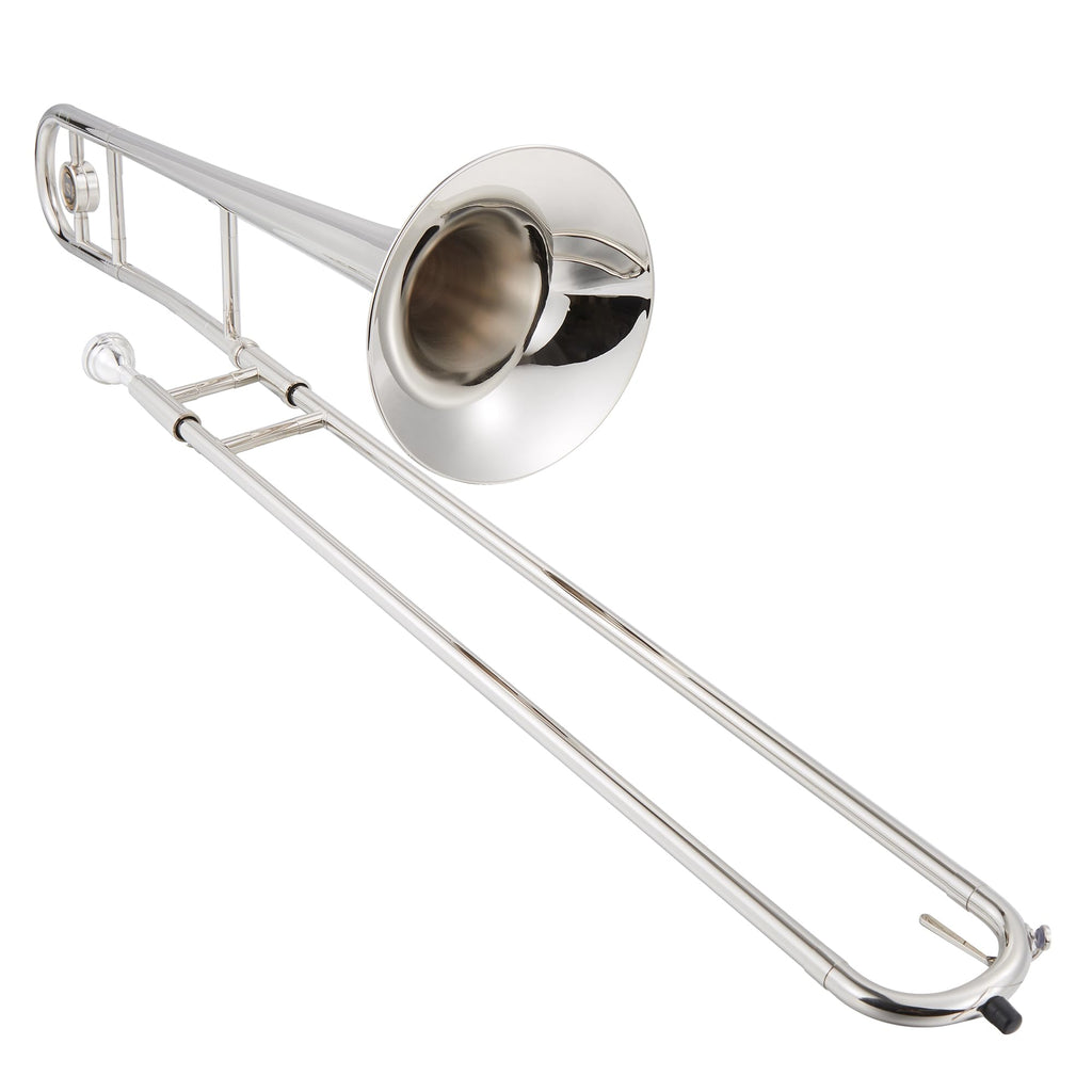Senfot Alto Trombone Starter Kit, Gold Lacquer Brass with Case, Mouthpiece, Gloves, Cloth; Accurate tone and Penetraing Sound, School Band & Orchestra Essential Instrument